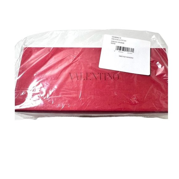 Valentino Womens Havana Brown Retro Cat Eye Gradient Sunglasses with Case NWT - Picture 12 of 16